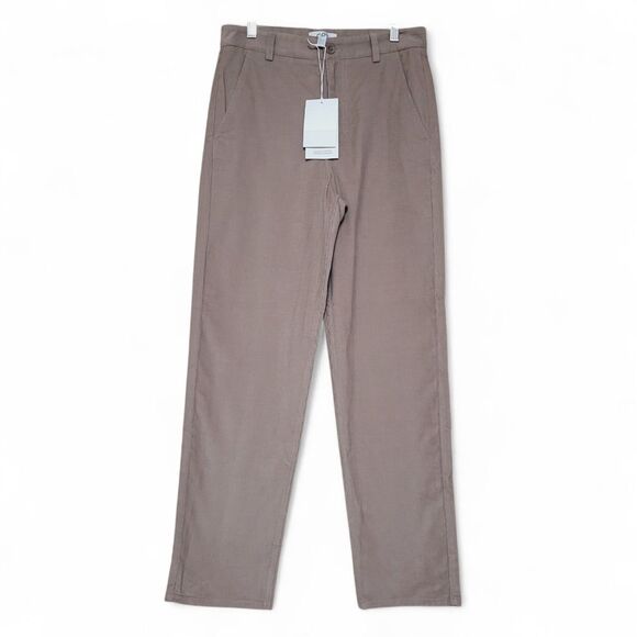 COS 14 New Corduroy Womens Organic Cotton Chino Pants High Rise Neutral Minimal - Picture 7 of 9